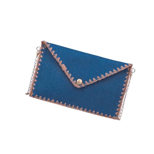 Elegante Spitze Dekorierte Frauen Abendbeutel Farbe Blockierende Design Mehrzweck Crossbody Geldbörse Verstellbarer Schultergurt Stilvolle Zwei Ton Armbandtasche von THINCAN