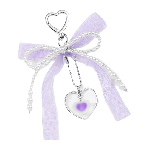 Elegantes Band Bowknot Bag Anhänger Schmetterling Schlüsselbund Stylish Tasche Telefon Charme Einzigartige Frauen Modeschmuck Geschenk Brieftasche Zauber von THINCAN