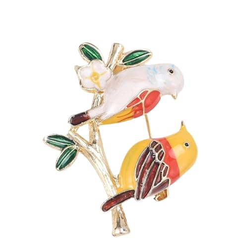 Entzückender Emaillierter Stand Auf Zweig Vogelbroschbroschen Kleid Stift Stylish Outfit Enhancer Für Ungezwungene Formelle Anlässe Stilvoller Vogelstift Accessoire von THINCAN