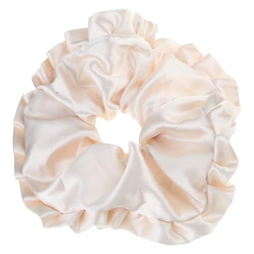 Extra Large Hair Scrunchies Elastischer Pferdeschwanzhalter Übergroße Satins Haarkrawatten Haarseil Einfache Vintage Kopfbedeckung von THINCAN
