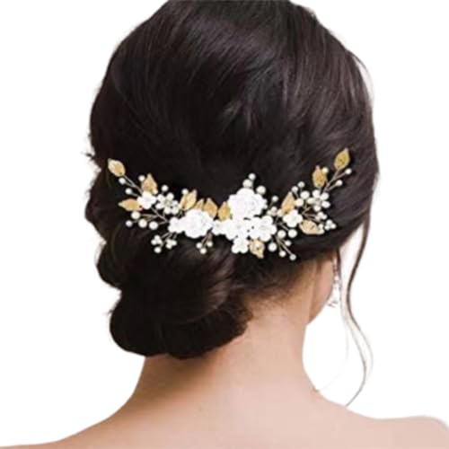 Flexible Künstliche Hochzeitshaarband Mit Perlen Und Blatt Designs Haarrebe Für Braut Und Formelle Veranstaltungsversammlungen Flexible Künstliche Hochzeitshaarband Mit Perlen Und Blatt Designs Haarrebe Für Braut Und Formelle Veranstaltungsversammlungen von THINCAN