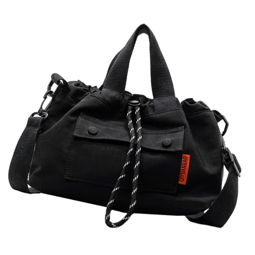 Frauen Bag Korean Styles Umhängetasche Mode Crossbody Handtasche Und Geldbeutel Canvas Bucket Einfache Messenger Drawess Crossbody Für Frauen Leinwand Eimer Einfacher Schulter von THINCAN