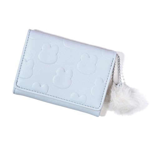 Frauen Brieftasche Einfache Triufold Brieftaschen PU Leder Geldbeutel Kurzer Brieftasche Kleine Triufold Cash Card Bag Kompakte Brieftaschen Ladies Geldbeutel von THINCAN