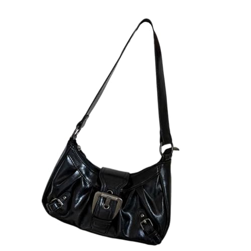 Frauen Plissierte Umhängetasche PU Leder Handtaschen All Matching Unterarm French Styles Achselwachen PU Leder Schulter Französische Stil Achselhilfe Und Geldbörse von THINCAN