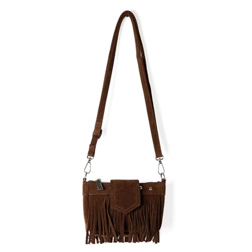 Frauen Umhängetasche Retro Messenger Bag Korean Styles Einkaufen Quasten Crossbody Für Tägliche Frauen Koreanische Stile Schulter Shopping Dating Retro Crossbody von THINCAN