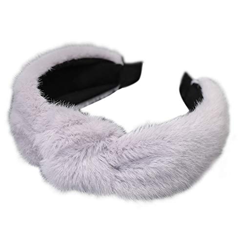 Frauen Winter Flauschiger Plüsch Breites Stirnband Festbonbonfarbe Twist Knot Center Haop Haop Casual Make Up Waschtisch Gesichtskopfschmuck Frauen Winter Flauschiger Plüsch Breites Stirnband Festbonbonfarbe Twist Knot Center Haop Haop Casual Make Up Waschtisch Gesichtskopfschmuck von THINCAN