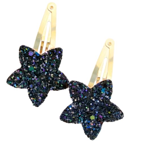 Fünf Spitze Sternhaarclips Für Alle Altersklinchen Nicht Seitklamme Haarnadel Glitzernde Haare Barrette Kinder Frauen Seitenclip 2pcs von THINCAN