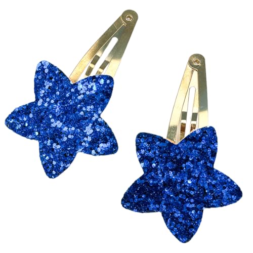 Fünf Spitze Sternhaarclips Für Alle Altersklinchen Nicht Seitklamme Haarnadel Glitzernde Haare Barrette Kinder Frauen Seitenclip 2pcs von THINCAN