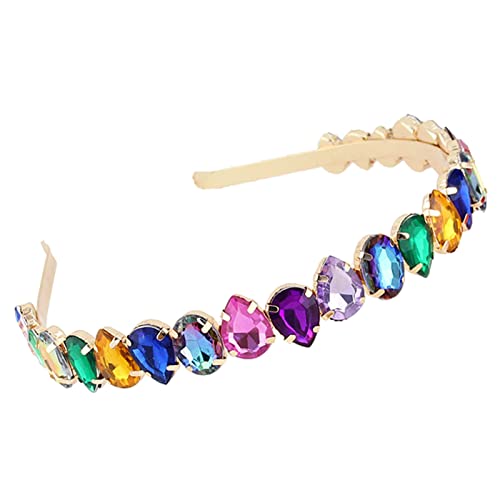 Für Strasshaarreihe Für Stirnband Luxus Kopfbedecke Hochzeit Kinder Rechteck Square Teardrop Luxus Kopfbedeckung von THINCAN