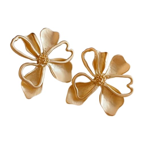 Geometrische Blumenohrringe Gold Styles Drop Ohrringe Bequeme Verschleiß Für Trendige Modeliebhaber Tägliche Verwendung Party von THINCAN