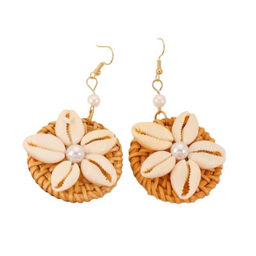 Geometrische Blumenohrringe Strand Vintage Styles Dangle Ohrringe Für Trendige Frauen Alltag Schmuckstücke Retro Styles Schmuck von THINCAN