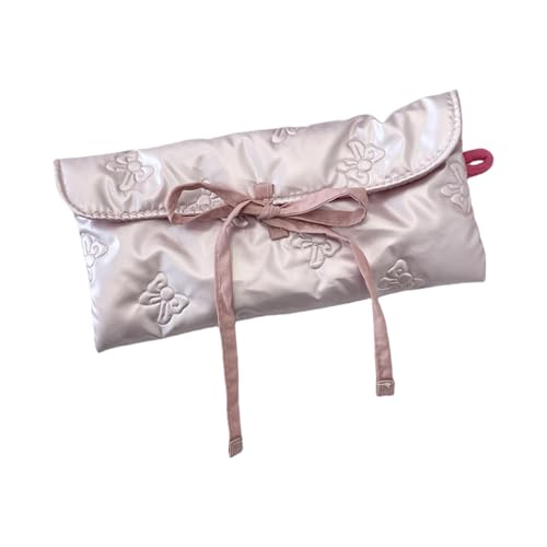 Gesteppte Brieftaschen Bögen Münze Geldbörse Einfache Make Up Aufbewahrungstasche Tragbare Bleistiftbeutel Beutel Make Up Bleistift Hülle Wechseln Sie Geld Bögen Brieftasche Für Frauen Mädchen von THINCAN