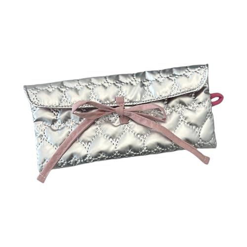 Gesteppte Brieftaschen Bögen Münze Geldbörse Einfache Make Up Aufbewahrungstasche Tragbare Bleistiftbeutel Beutel Make Up Bleistift Hülle Wechseln Sie Geld Bögen Brieftasche Für Frauen Mädchen von THINCAN