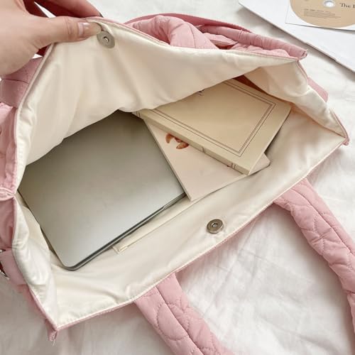 Gesteppte Umhängetasche Für Studenten Und Pendler Praktische Handtaschen Crossbody Taschen Mit Großer Kapazität Und Mehrfacher Umhängetaschen Mit Großer Kapazität von THINCAN