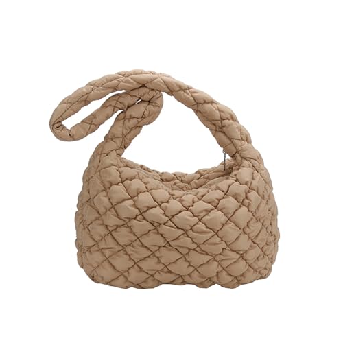 Großkapazität Gesteppte Puffer Umhängetasche Modische Crossbody Taschen Nylon Satchel Einzigartig von THINCAN