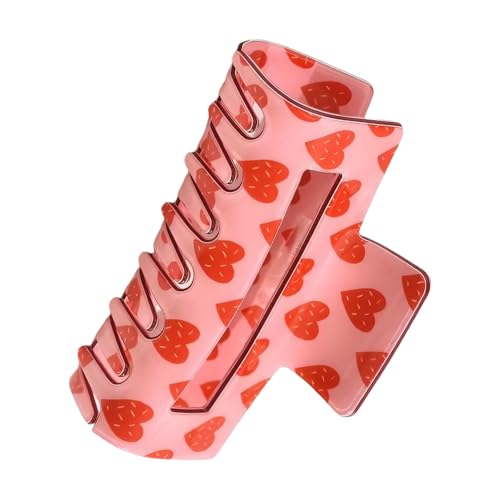 Haarklaue Clip Heart Theme Haartuale Klemme Schöne Valentinstag Haarhalter Barrettes Starke Haarnadel Für Mädchen von THINCAN