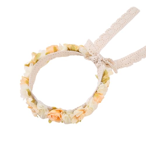 Haarzubehör Elastische Kopfbedeckung Haarband Spitzenblume Stirnband Verstellbares Haarband Blumen Kopfbedecke Fotografie Requisiten von THINCAN