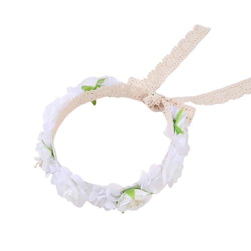 Haarzubehör Elastische Kopfbedeckung Haarband Spitzenblume Stirnband Verstellbares Haarband Blumen Kopfbedecke Fotografie Requisiten von THINCAN