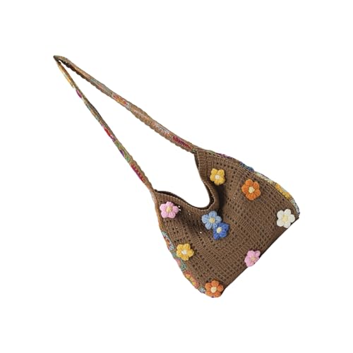 Häkeln Getötete Tasche Summers Beach Bag Frauen Ästhetisches Netz Verderbte Hippies Crossbody Ästhetische Schulterhandtasche Strandtaschen Für Frauen von THINCAN