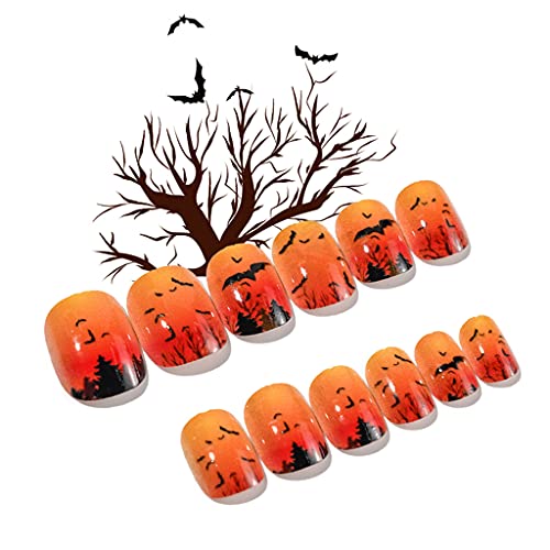 Halloween Für Katze Witch Broom Press Auf Nägeln Kinder Erwachsener Tragbar von THINCAN