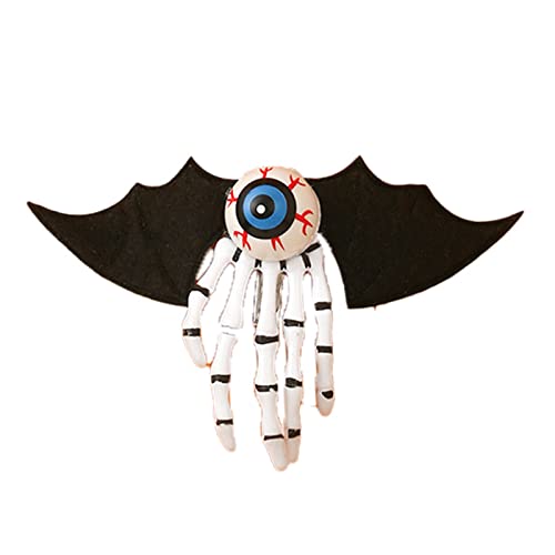 Halloween Skeleton Hände Bone Haare Klammern Augapfel Punk Rock Horror Haarnadeln Für Frauen Mädchen Haarzubehör von THINCAN