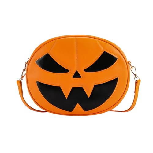 Halloween Themed Crossbody Bagbasche Halloween Kürbiskreuzkörper Geldbörse Handy Brieftasche Für Halloween Party von THINCAN