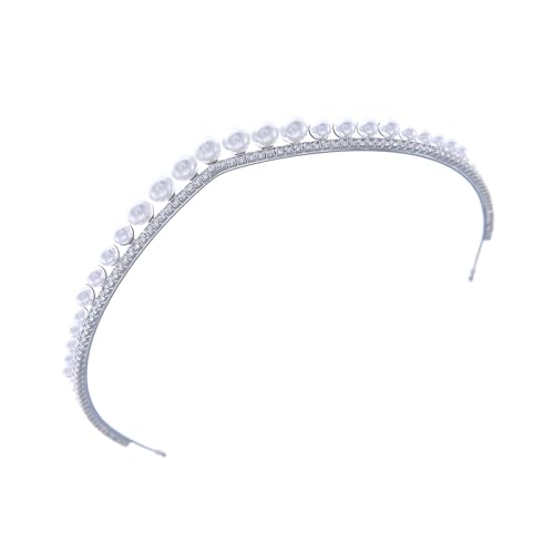 Handwerksstresssteine ​​Kopfstück Mit Perlen Und Stilvollen Kristallen Eleganter Abend Kleidung Schmuck Elegante Perlen Haarband Für Abendpartys von THINCAN