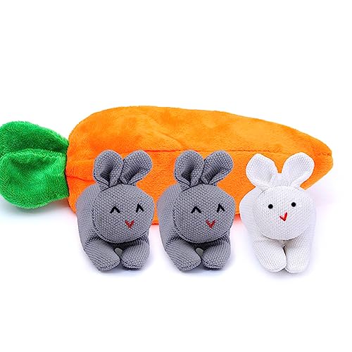 Hasen In Karottenbalken Aus Versteck Und Suchende Bunnies In Karottenbeutel Reißverschluss Geldbeutel Wallet Osterhasen Geldbeutel Osterbeutelbeutel von THINCAN