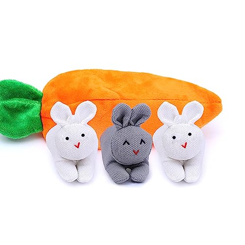 Hasen In Karottenbalken Aus Versteck Und Suchende Bunnies In Karottenbeutel Reißverschluss Geldbeutel Wallet Osterhasen Geldbeutel Osterbeutelbeutel von THINCAN