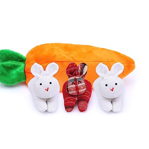 Hasen In Karottenbalken Aus Versteck Und Suchende Bunnies In Karottenbeutel Reißverschluss Geldbeutel Wallet Osterhasen Geldbeutel Osterbeutelbeutel von THINCAN