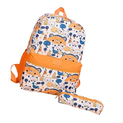 Kinder Mit Großer Kapazität Kinder Rucksack Für Tägliche Und Sport Cartoon Schultasche Und Stiftbeutel Mit Mehreren Taschen Stilvolle Schulbeutel von THINCAN
