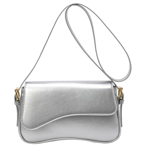 Kleine Botenbeutel Für Frauen Retro Handtasche PU Leder Crossbody Geldbeutel Einfache Pendlertasche Trendige Schulter Frauen Trendige Schulter Crossbody Geldtasche Handtasche Pendeln von THINCAN