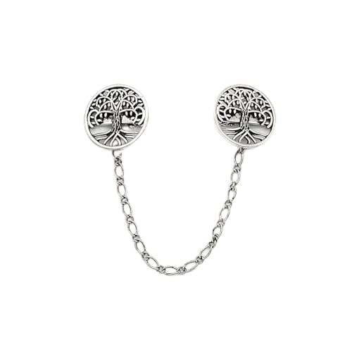 Legierungspullover Kette Clip Mode Cardigan Brosche Pin Kleidung Fastener Elegantes Outfit Accessoire Für Modeliebhaber Leichter Schmuck von THINCAN