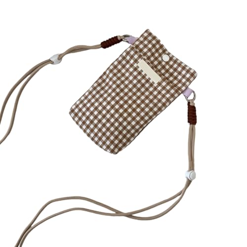 Leinwand Kleine Crossbody Bag Handys Beutel Für Frauen Armband Brieftasche Münzbringung Grids Umhängetaschen Handtaschen Armband Wallet Wallet von THINCAN