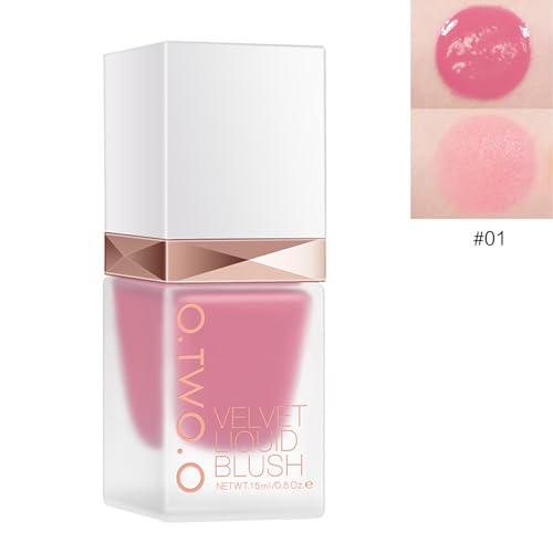Liquid Cosmetics Blusher Matte Cremige Frauen Mädchen Langlebige Natürliche Wangen Rouge Gesichtskontur Make Up Flüssigröther von THINCAN
