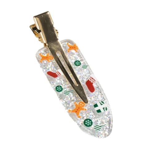 Mädchen CreeLess Mistletoe Clip Weihnachten Glitzer Schmuck Haarnadel Süße Entenbill Clip Haarnadel Süß Süßer Glitzerschmuck von THINCAN