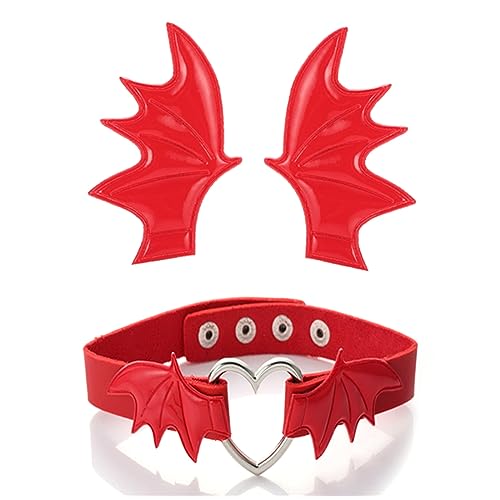 Mädchen Haarklammern Gothic Halloween Cosplay Teufel Flügel Haarnadel Kopfbedeckung Punk Haarschmuck Einzigartige Schwarze Kopfbedeckung von THINCAN