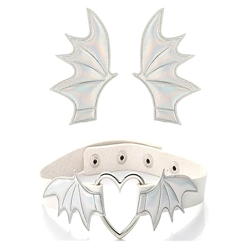 Mädchen Haarklammern Gothic Halloween Cosplay Teufel Flügel Haarnadel Kopfbedeckung Punk Haarschmuck Einzigartige Schwarze Kopfbedeckung von THINCAN