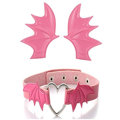 Mädchen Haarklammern Gothic Halloween Cosplay Teufel Flügel Haarnadel Kopfbedeckung Punk Haarschmuck Einzigartige Schwarze Kopfbedeckung von THINCAN