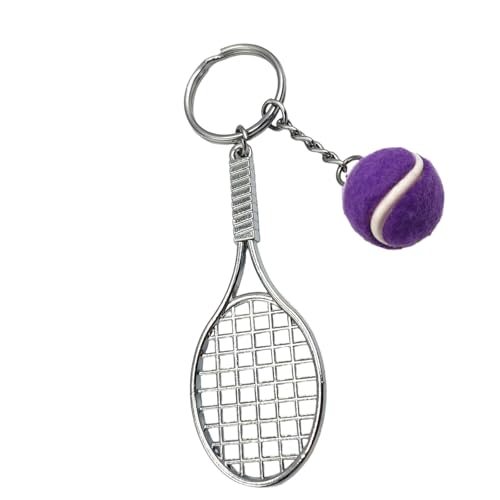 Metallic Tennis Bag Accessoire Compact Design Für Den Täglichen Gebrauch Praktischer Kratzfester Schlüsselbund Charme Realistischer Metall Tennisbeutel Charme Keychain von THINCAN