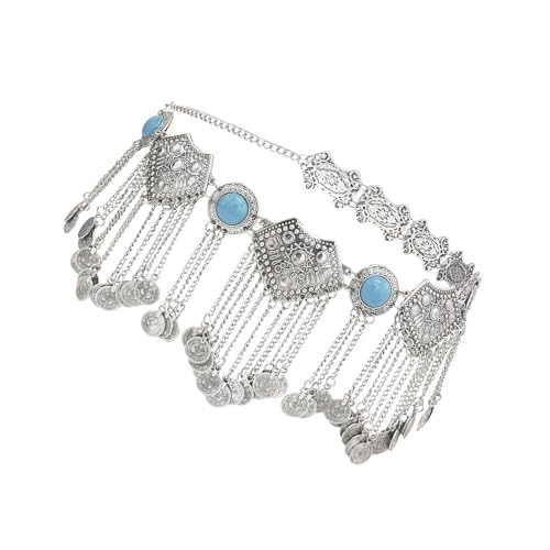 Metallmünze Drop Taille Kette Abnehmbarer Randbauchschmuckstück Für Tanzdauer Kostüm Cosplay Party Lieferungen Metall Taillenkette Für Kostüme von THINCAN