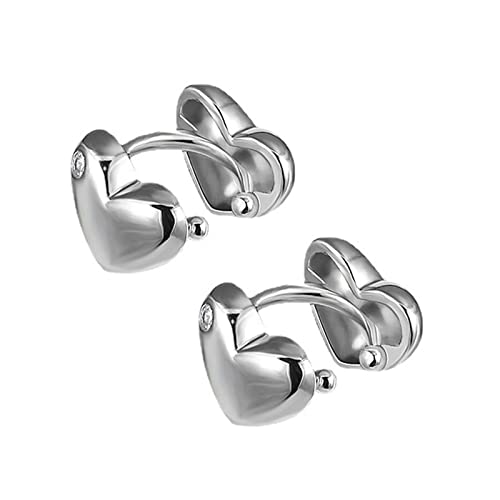 Minimalistische Liebe Ohr Manschettenohrring Kleines Herz Süßes Knorpel Kletterer Nicht Piercing Oberes Ohr Huggie Valentinstag Geschenk von THINCAN