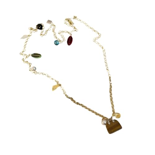 THINCAN Mode Natürliche Edelsteine Schicht Kettenkörper Körper Schmuck Verstellbare Taille Halskette 114 Cm Länge Designs Täglich Freizeitkleidung Taille Halskette Schmuck von THINCAN
