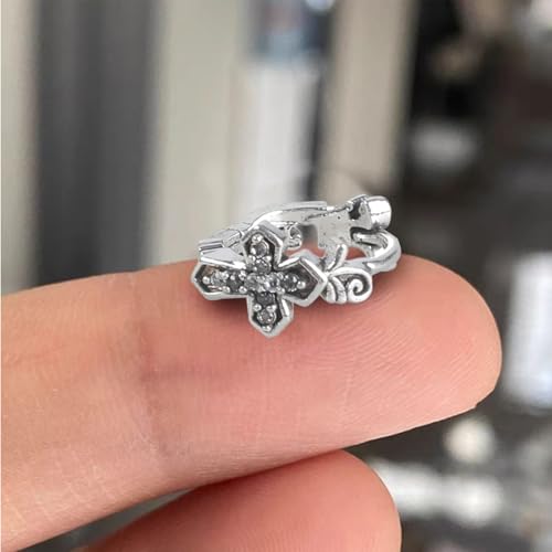 Moderne Minimalist Croses Ohrstifte Herren Grunge Accessoire Tragbare Legierungskonstruktion Ideal Für Musikfestivalstile Gothic Ohr Piercing Moderne Minimalist Croses Ohrstifte Herren Grunge Accessoire Tragbare Legierungskonstruktion Ideal Für Musikfestivalstile Gothic Ohr Piercing von THINCAN