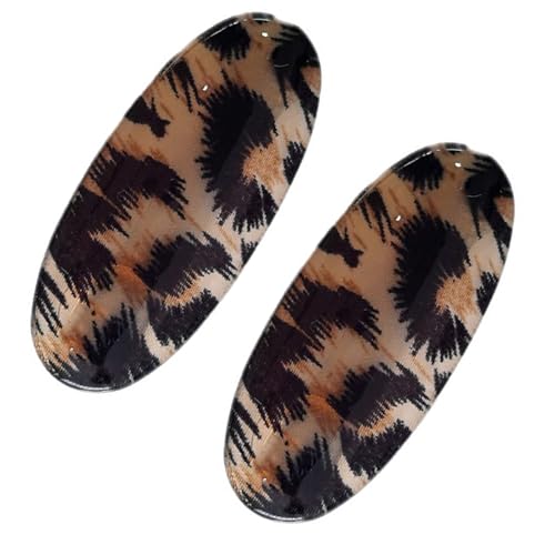 Modische Leoparden Muster Haarclip Starke Grip Plastik Metall Haarnadeln Für Frauen Teenager Tägliches Styling Essentielles Modisches Schnappclip Für Frauen von THINCAN
