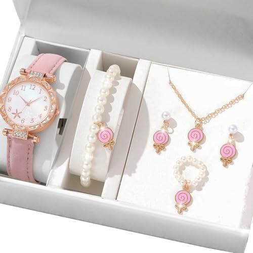 Multifauntale Uhren Und Schmuckensembles Halskette Armband Ringe Ohrringe Für Frauen Tägliches Outfit Verbesserung Legierung Mode Schmuck Und Uhr Set Geeignet von THINCAN