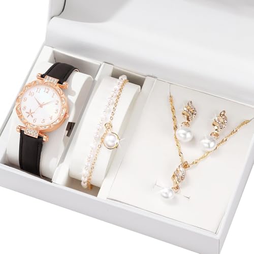 Multifauntale Uhren Und Schmuckensembles Halskette Armband Ringe Ohrringe Für Frauen Tägliches Outfit Verbesserung Legierung Mode Schmuck Und Uhr Set Geeignet von THINCAN