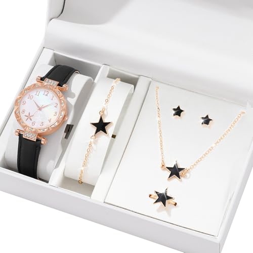 Multifauntale Uhren Und Schmuckensembles Halskette Armband Ringe Ohrringe Für Frauen Tägliches Outfit Verbesserung Legierung Mode Schmuck Und Uhr Set Geeignet von THINCAN