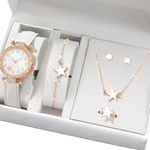 Multifauntale Uhren Und Schmuckensembles Halskette Armband Ringe Ohrringe Für Frauen Tägliches Outfit Verbesserung Legierung Mode Schmuck Und Uhr Set Geeignet von THINCAN
