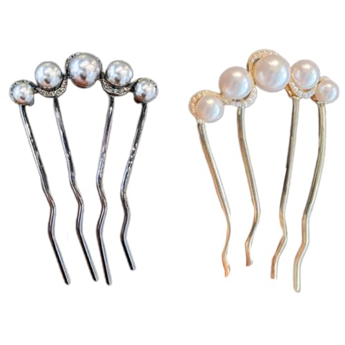 Nachahmung Perlen Haarnadel Für Traditionelle Moderne Outfits Für Frauen Und Mädchen Haarstifte Hochzeiten Und Partys Mode Haarnadel Partyfotografie Accessoire von THINCAN